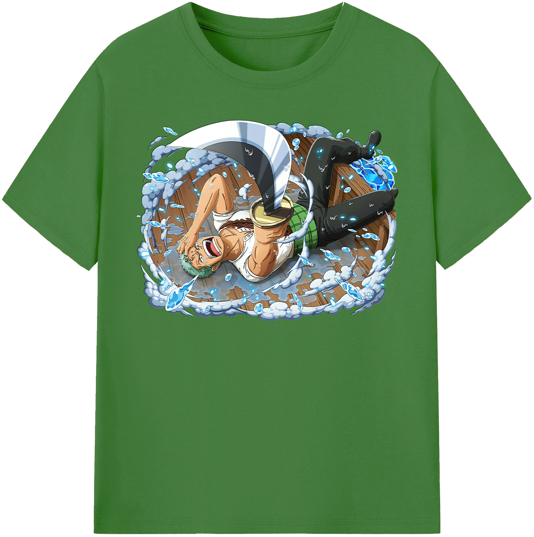 ワンピース ロロノア・ゾロ ONE PIECE Roronoa Zoro レディースカジュアルプリントTシャツ（綿100％）